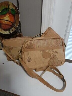 ALLAN EDWARD/ALVIERO MARTINI 1a CLASSE 1985 "Map Bag" 3 Pc Set